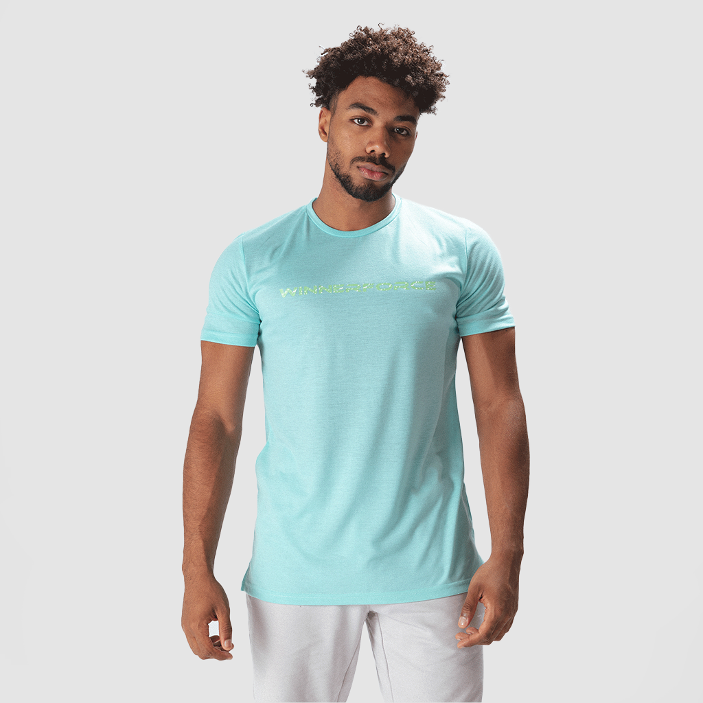 Aqua blue top t shirt