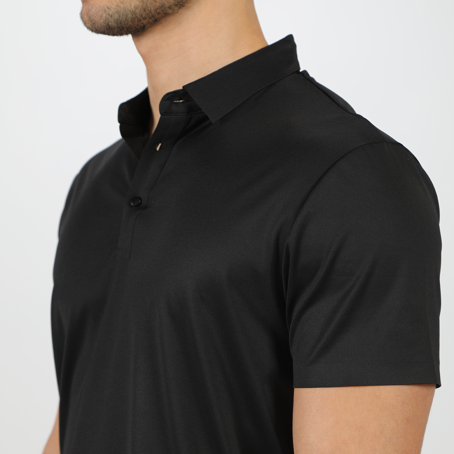 close up view for t-shirt black 