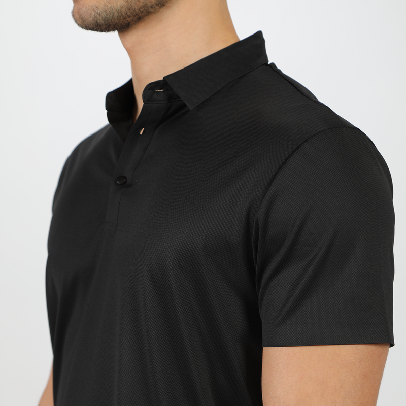 close up view for t-shirt black 