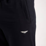 close up view for pocket of pants  with logo 