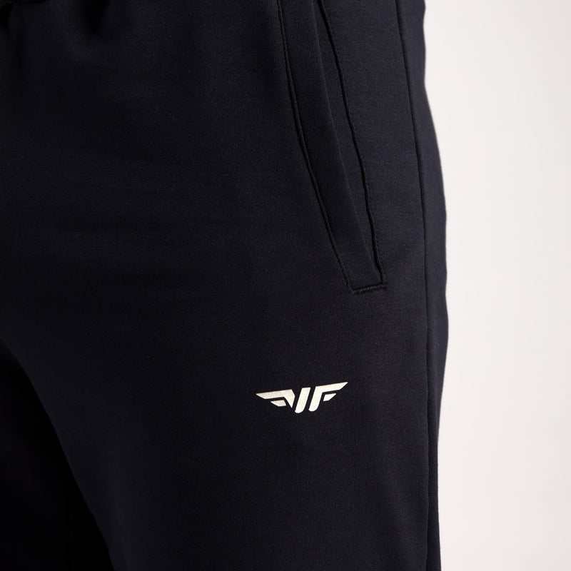 close up view for pocket of pants  with logo 
