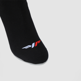 close up view for socks black with logo 