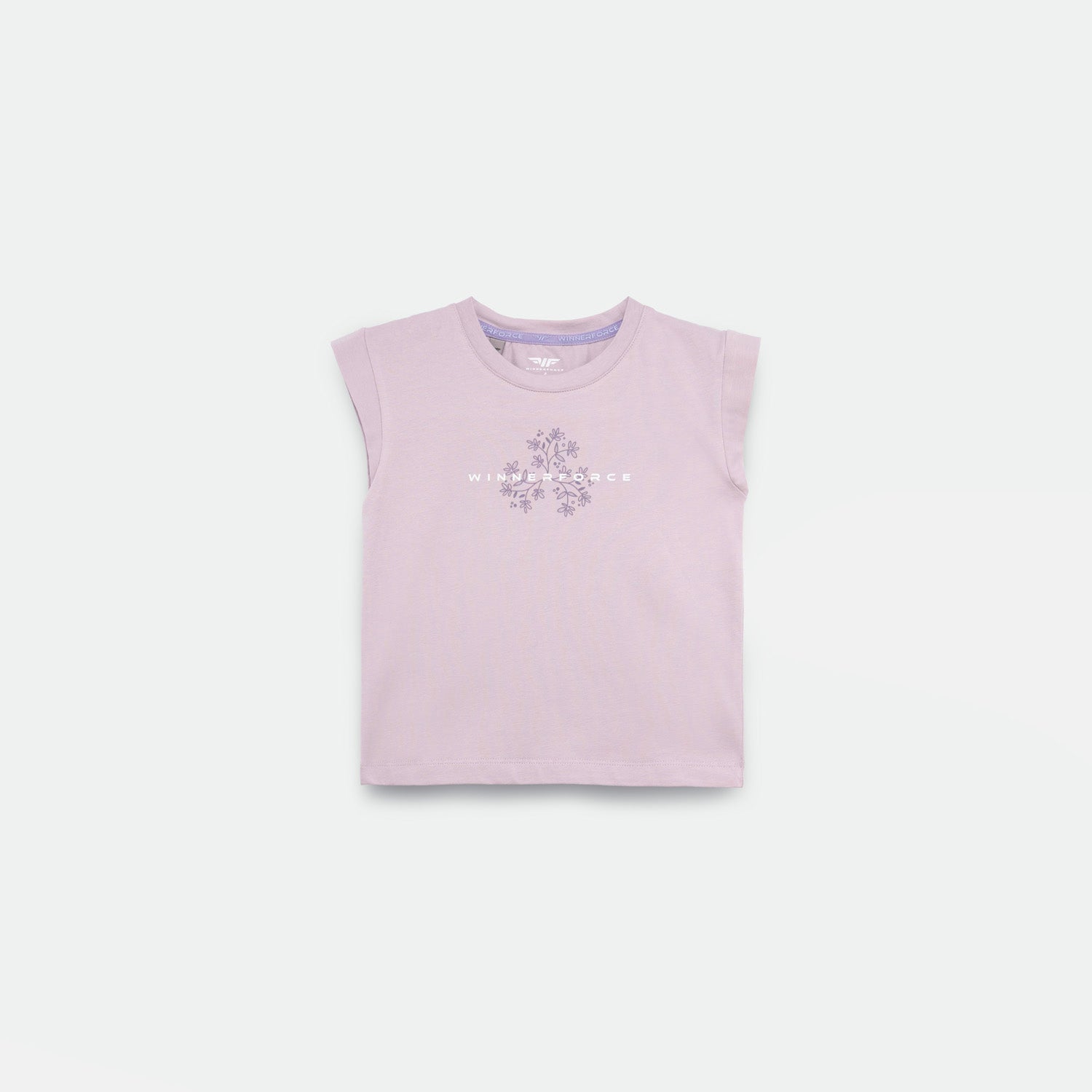 GIRL-ESSENTIAL-T-SHIRT-CAP SLEEVES (LAVENDER-BLUE)