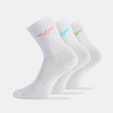 WOMEN-PASTEL-LOGO-CREW-SOCKS (WHITE)