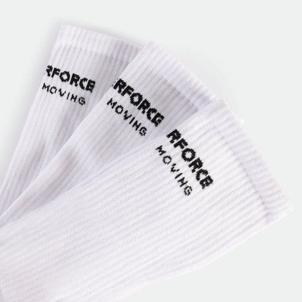 MEN-KEEP-MOVING-CREW-SOCKS (WHITE)