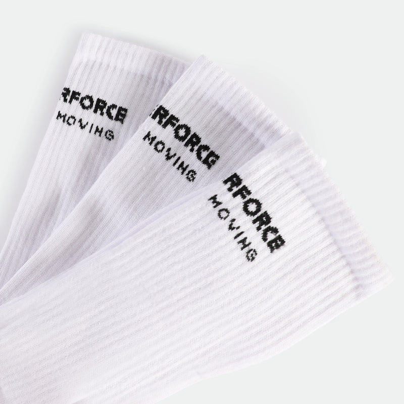 MEN-KEEP-MOVING-CREW-SOCKS (WHITE)