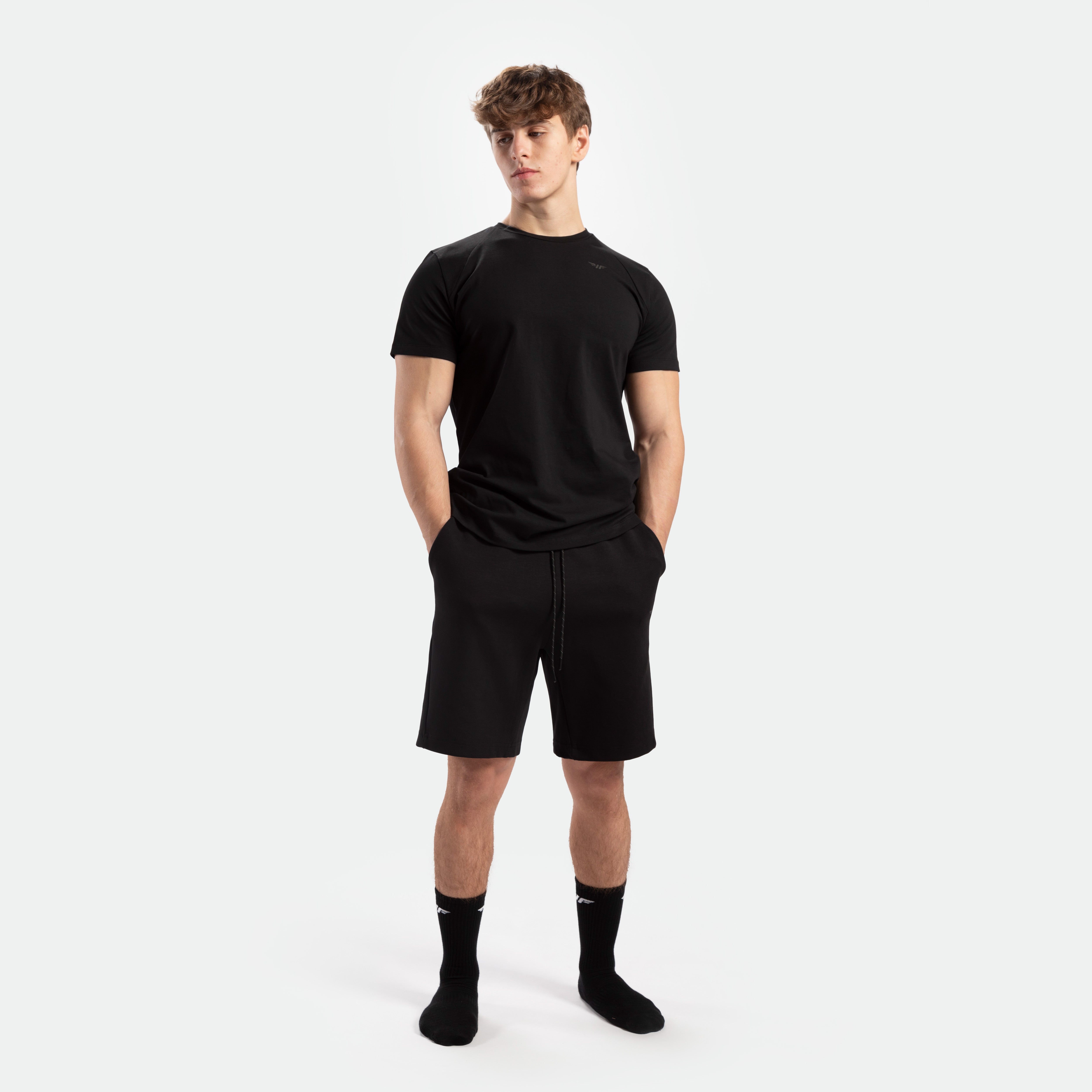 MEN-ESSENTIAL-REGULAR FIT-T-SHIRT (BLACK)