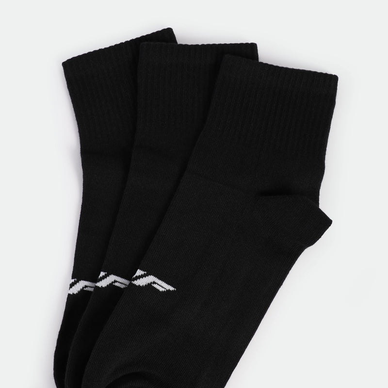 MEN-PITCH-BLACK-QUARTER-SOCKS (BLACK)