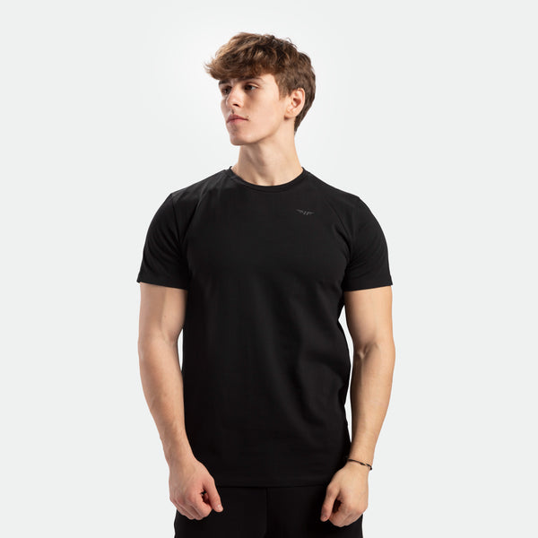 MEN-ESSENTIAL-REGULAR FIT-T-SHIRT (BLACK)