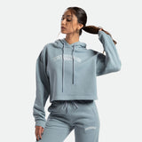 WOMEN-GO BEYOND-CROPPED-HOODIE (FORGET-ME-NOT-BLUE)