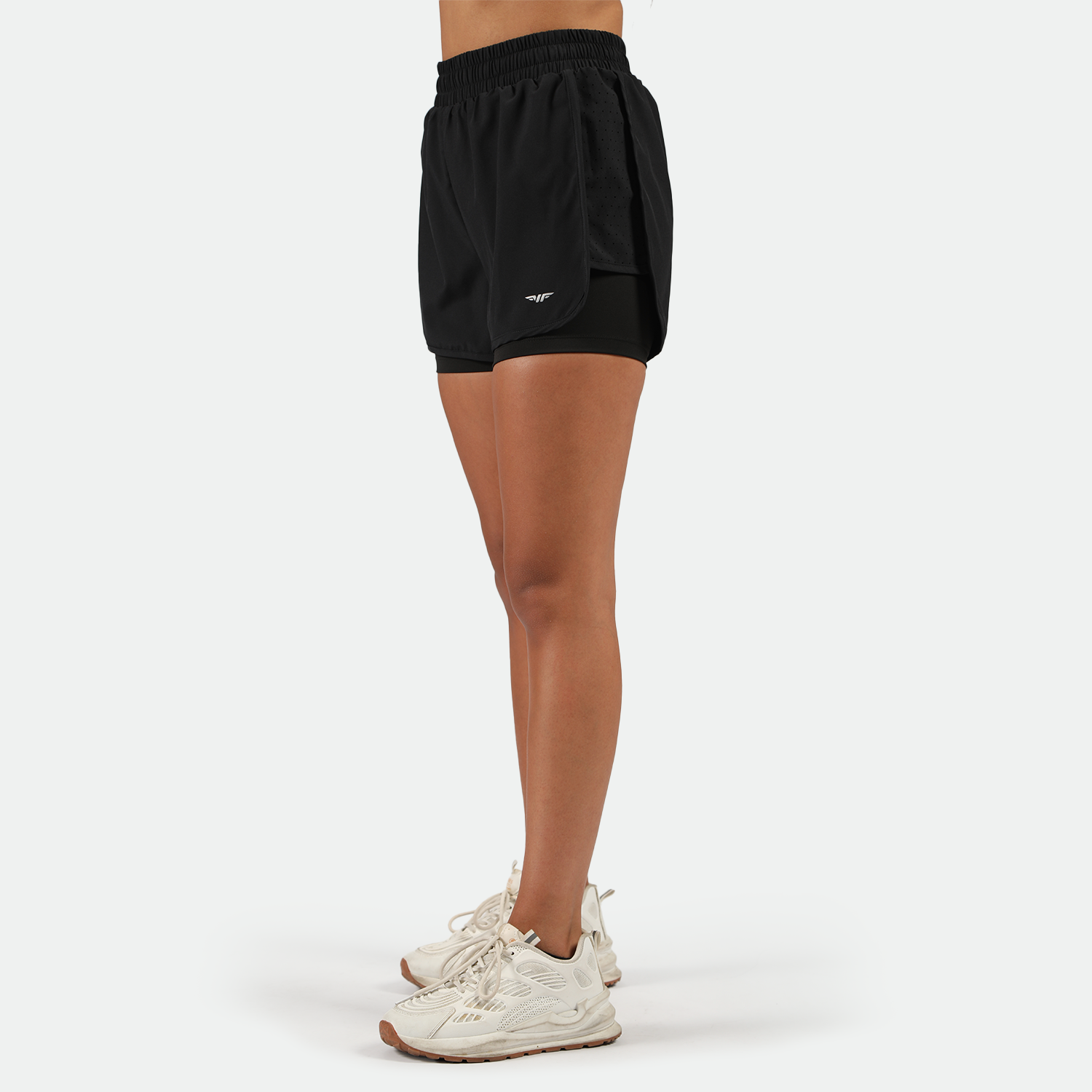 WOMEN-GO BEYOND-DYNAMIC-SHORT 2 IN 1 (BLACK)