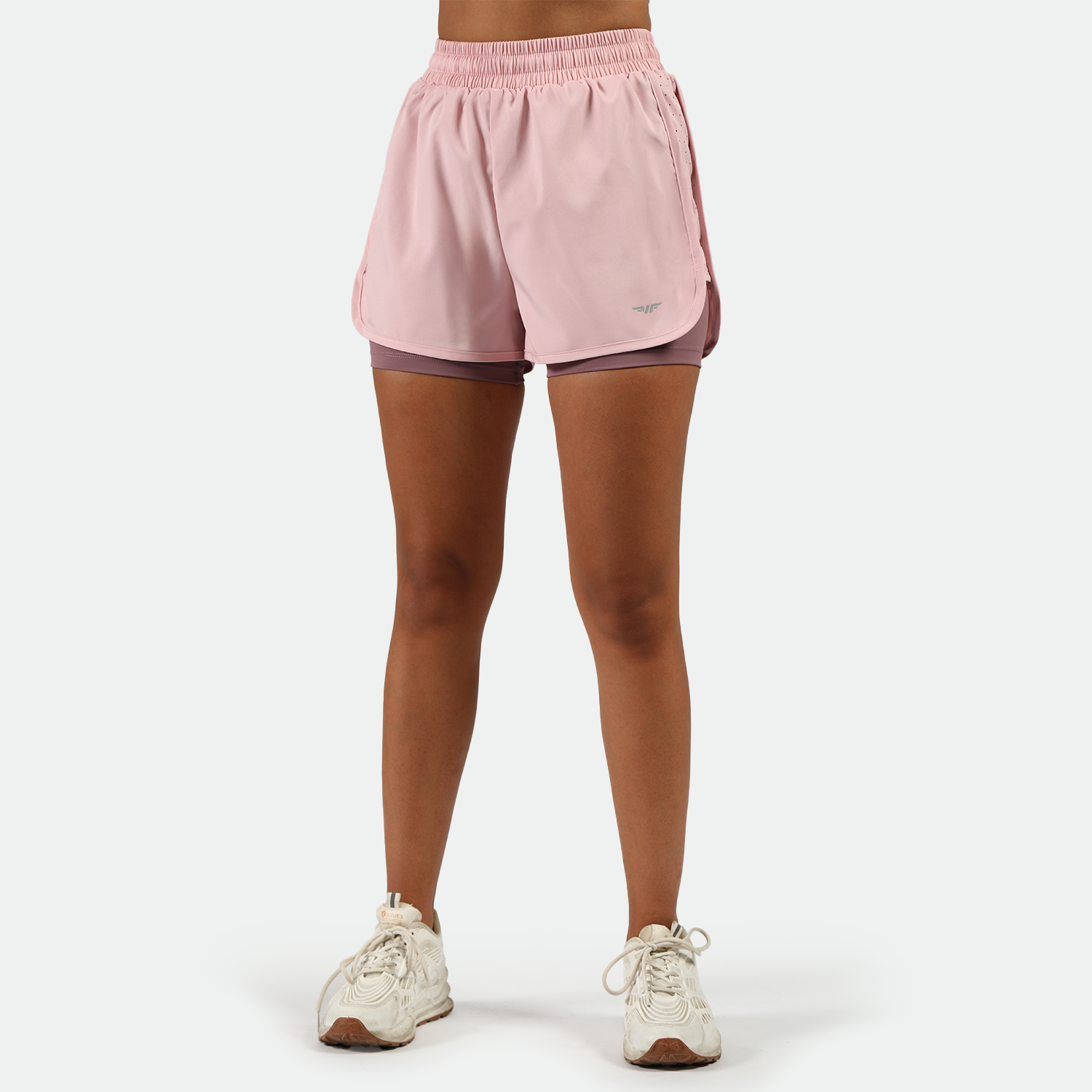 WOMEN-GO BEYOND-DYNAMIC-SHORT 2 IN 1 (PINK-NECTAR)