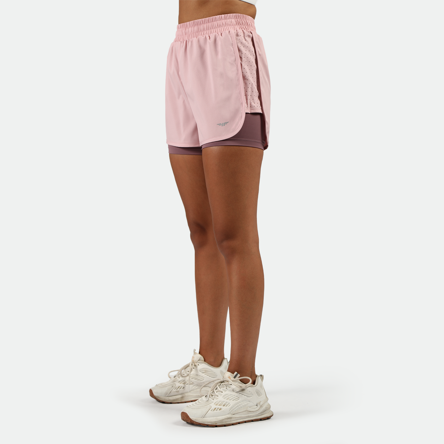 WOMEN-GO BEYOND-DYNAMIC-SHORT 2 IN 1 (PINK-NECTAR)