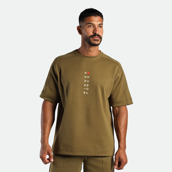 MEN-GO BEYOND-360°-T-SHIRT (OLIVE-DRAP)