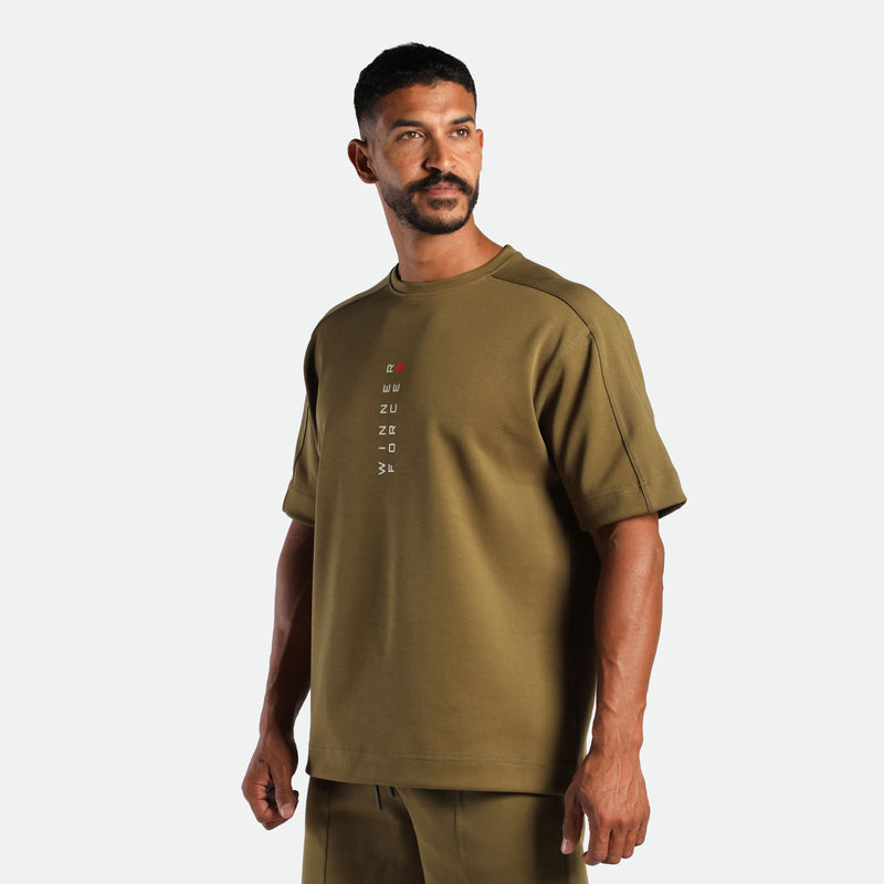 MEN-GO BEYOND-360°-T-SHIRT (OLIVE-DRAP)