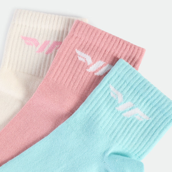 WOMEN-WARM-QUARTER-SOCKS (BEIGE,BLUE,PINK)