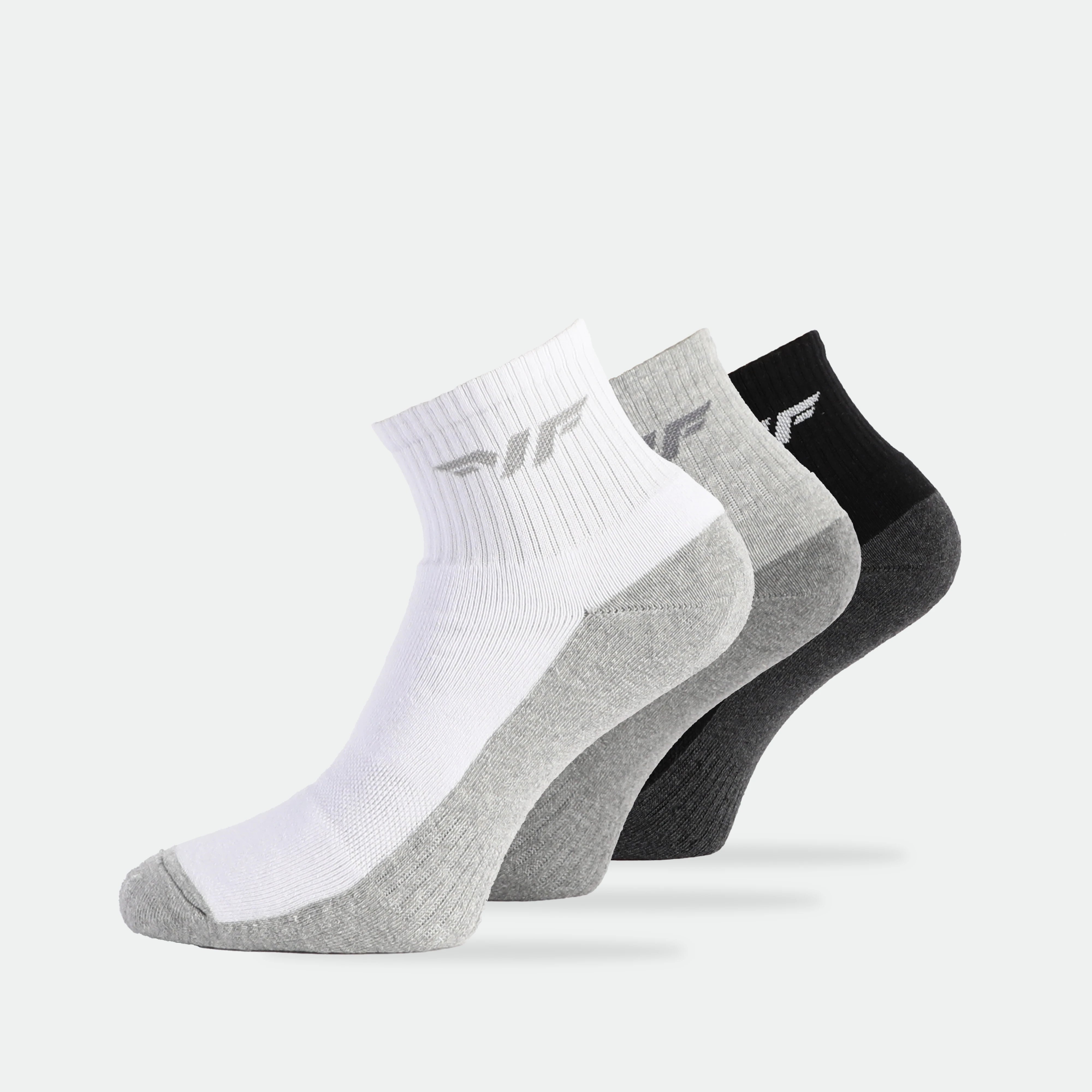 MEN-STORMY-QUARTER-SOCKS (BLACK,GREY,WHITE)