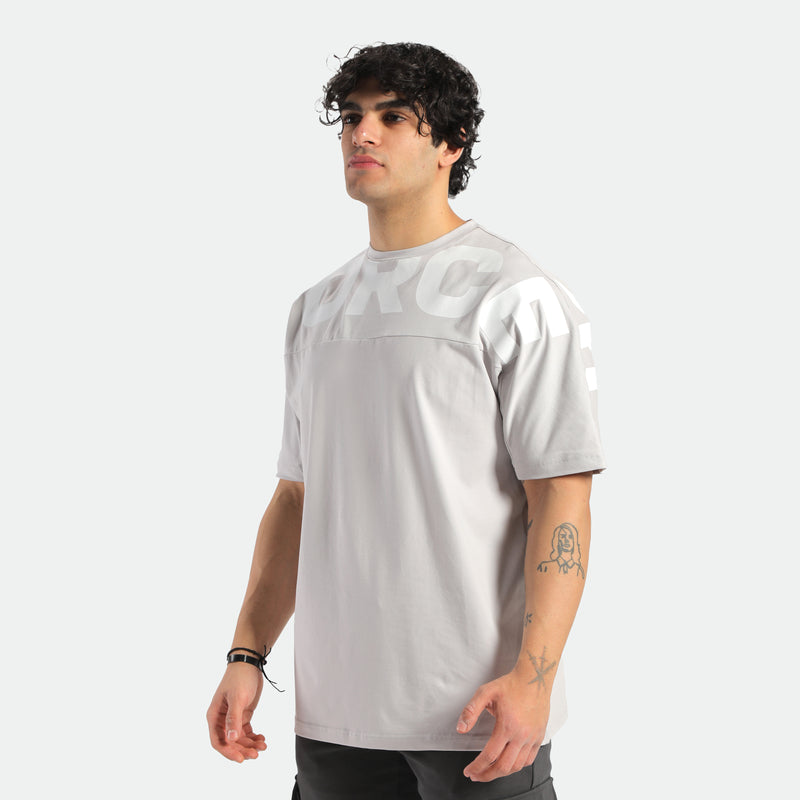 MEN-GO BEYOND-OVERSIZE-T-SHIRT (LIGHT-GREY)