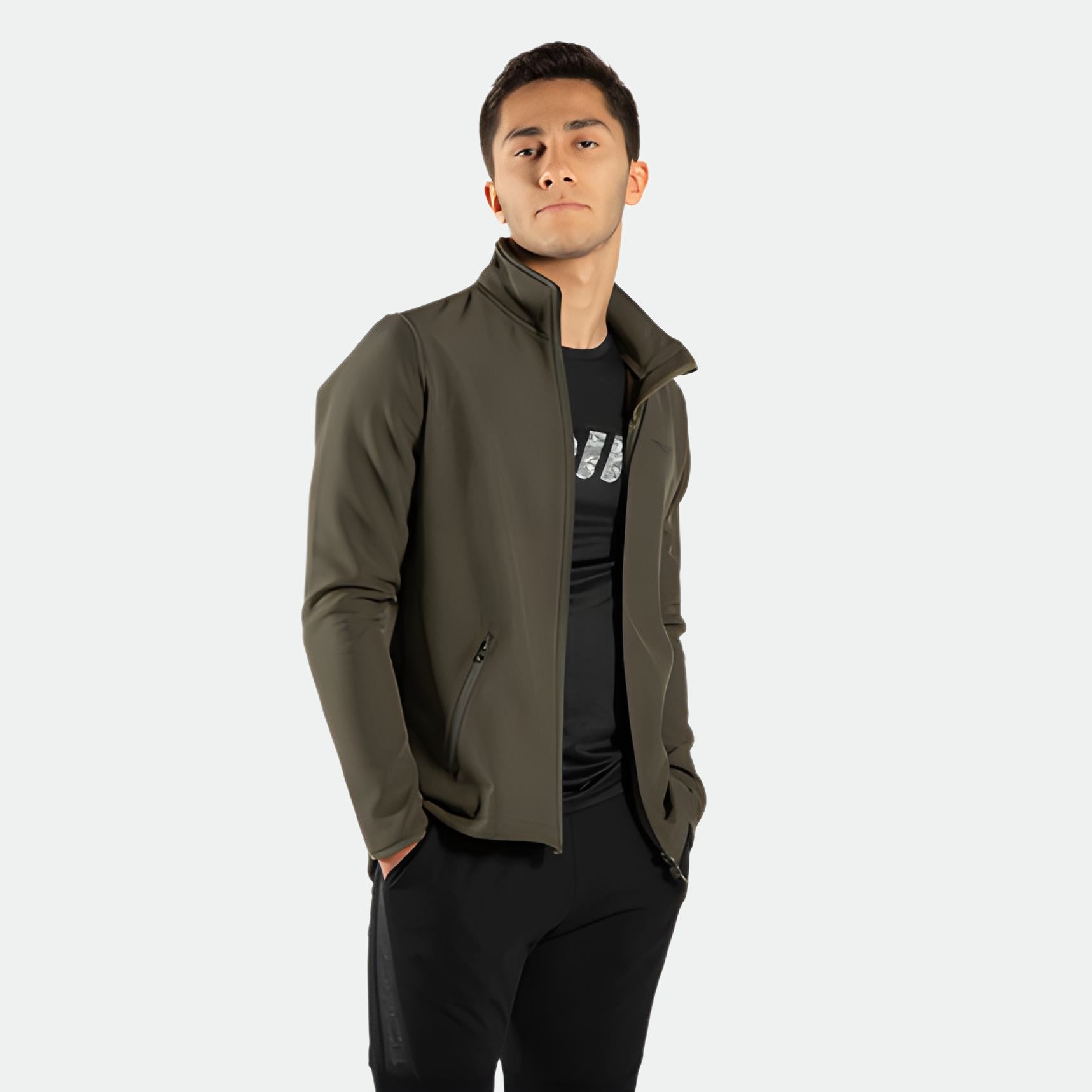 MEN MATRIXT JACKET(OLIVE-GREEN)