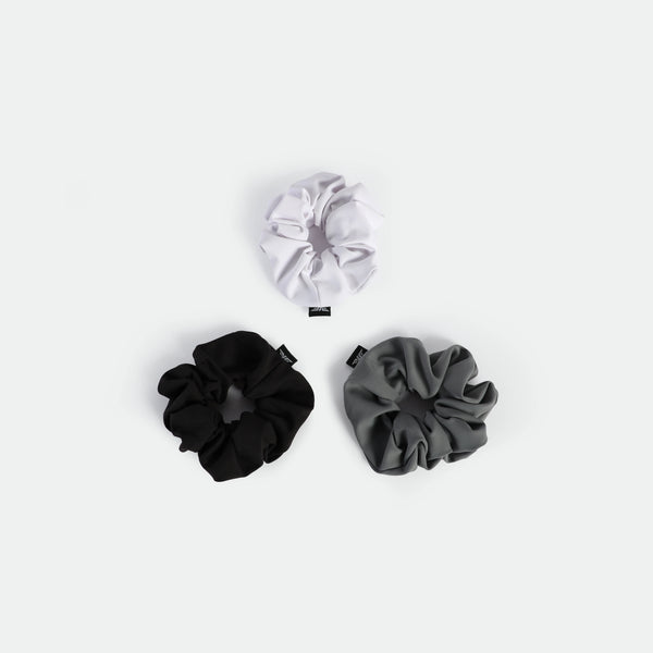 WOMEN-COCO-HAIRBOW-SCRUNCHIE (BLACK-GREY-WHITE)