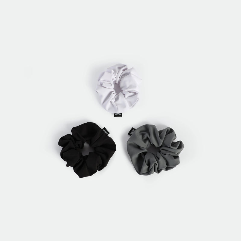 WOMEN-COCO-HAIRBOW-SCRUNCHIE (BLACK-GREY-WHITE)