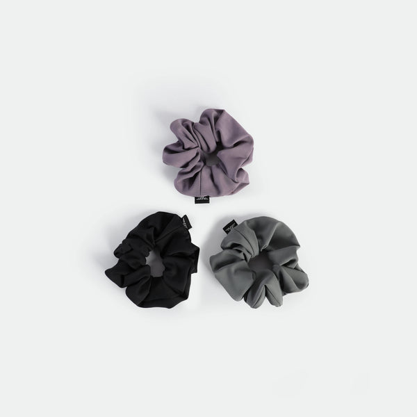 WOMEN-COCO-HAIRBOW-SCRUNCHIE (BLACK-MAUVE-GREY)