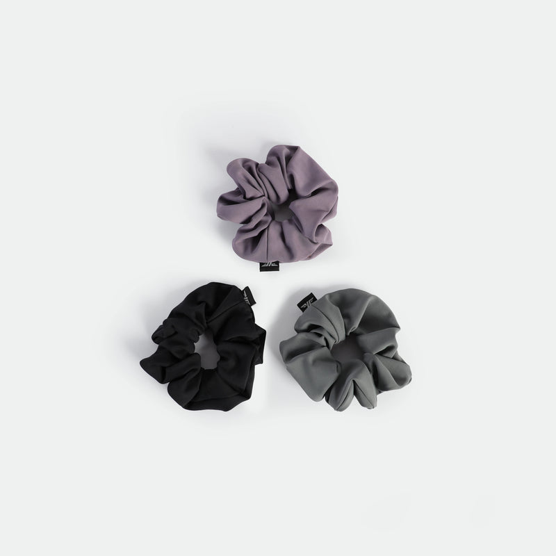 WOMEN-COCO-HAIRBOW-SCRUNCHIE (BLACK-MAUVE-GREY)