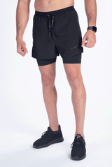 MEN MAX SHORT 2 IN 1  (BLACK)