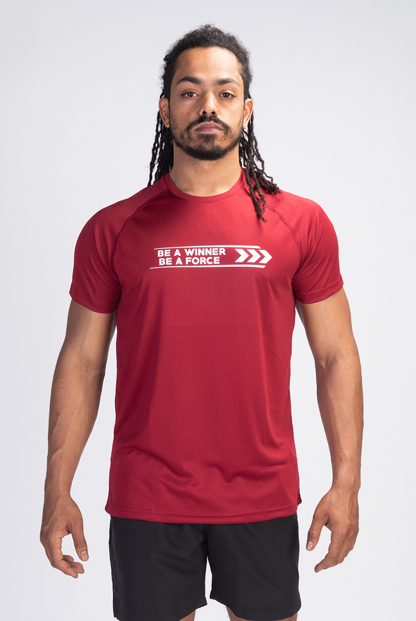 MEN ARROW T-SHIRT(BORDEAUX)
