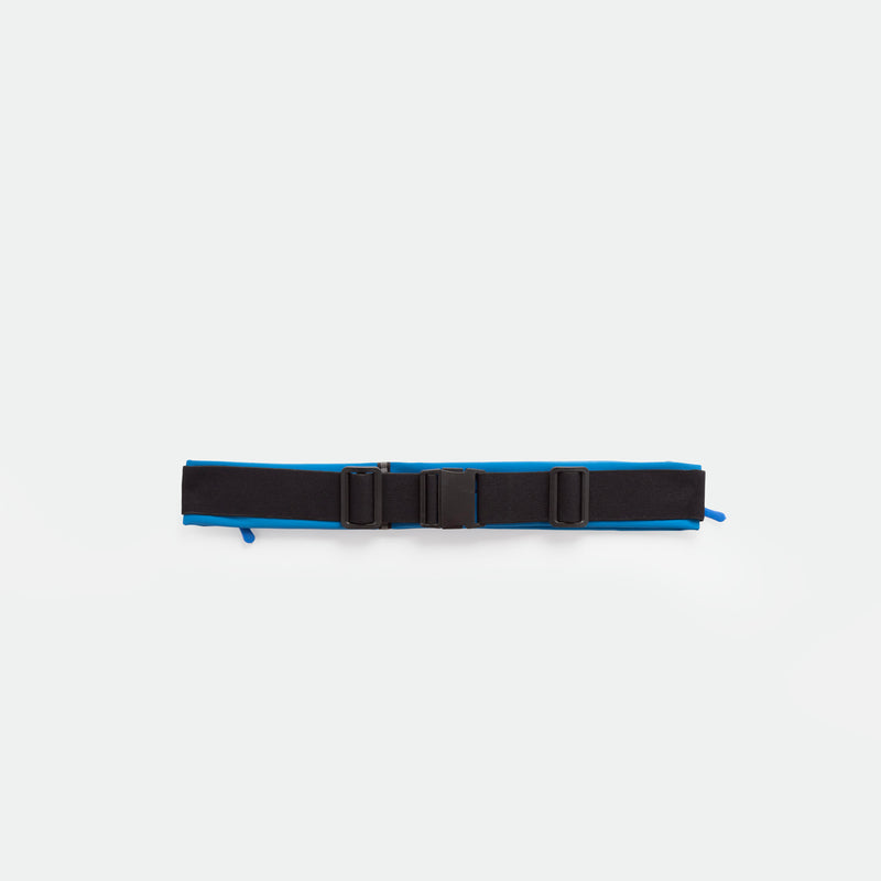 A PRINCESS-BLUE utility belt with an adjustable buckle and two side straps, displayed on a plain white background.