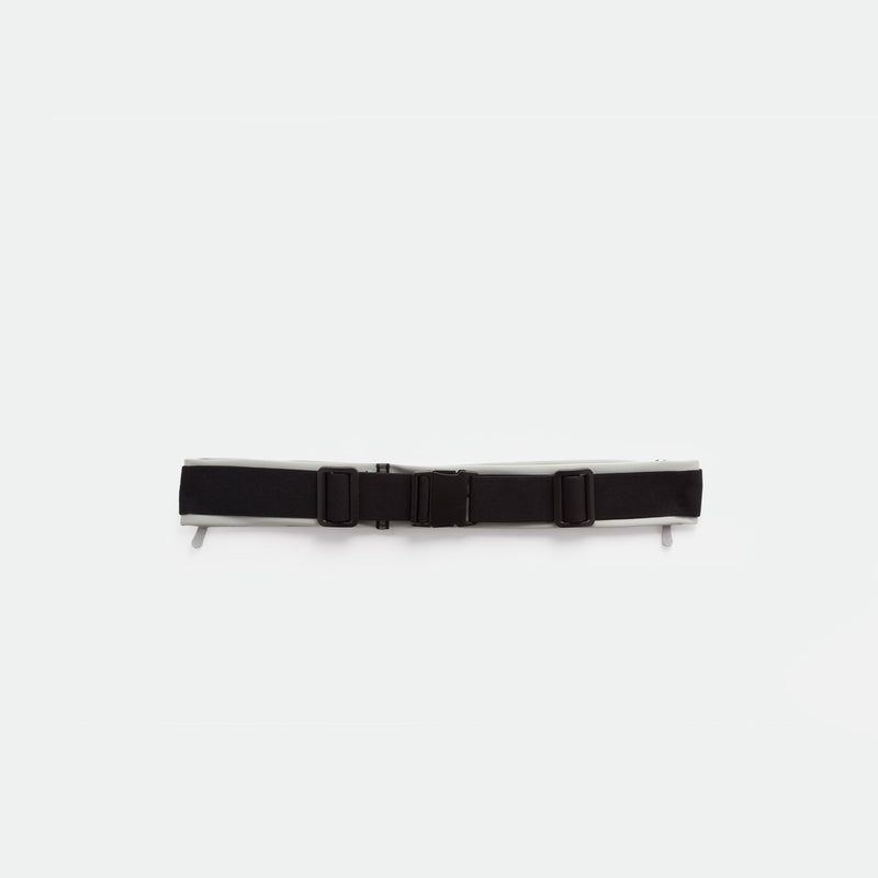 A PIGEON-GREY utility belt with an adjustable buckle and two side straps, displayed on a plain white background.