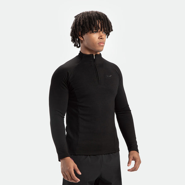 MEN-GO BEYOND-QUARTER-ZIPTOP (BLACK)