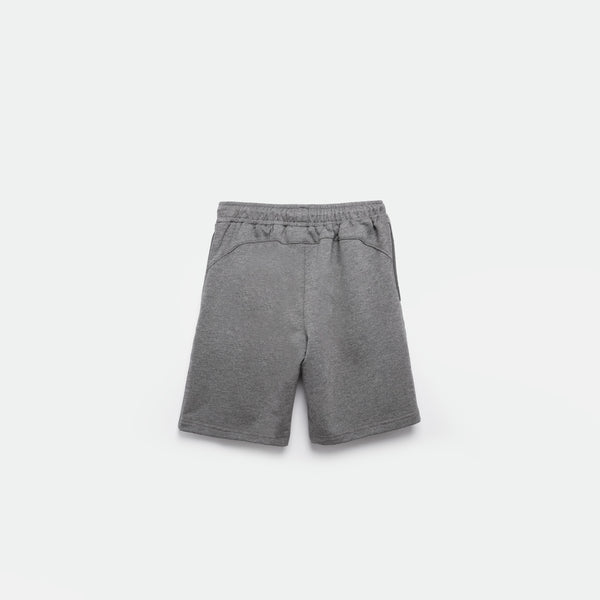 BOY-ESSENTIAL-SHORT (MARL-DARK-GREY)