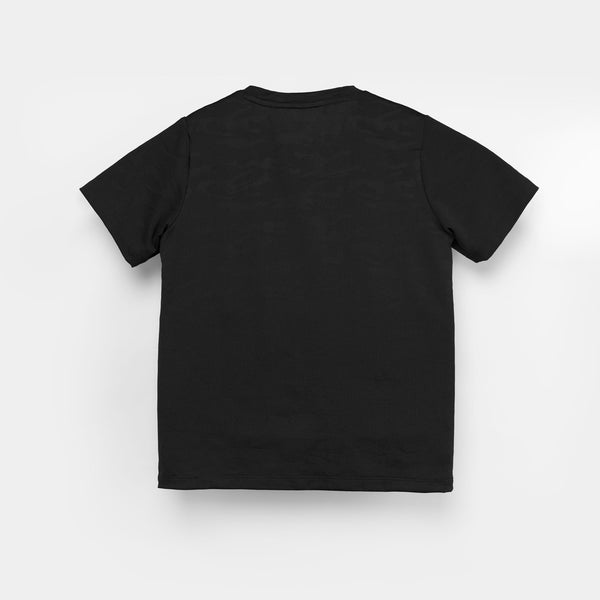 BOY-ESSENTIAL-JACQUART-T-SHIRT (BLACK)