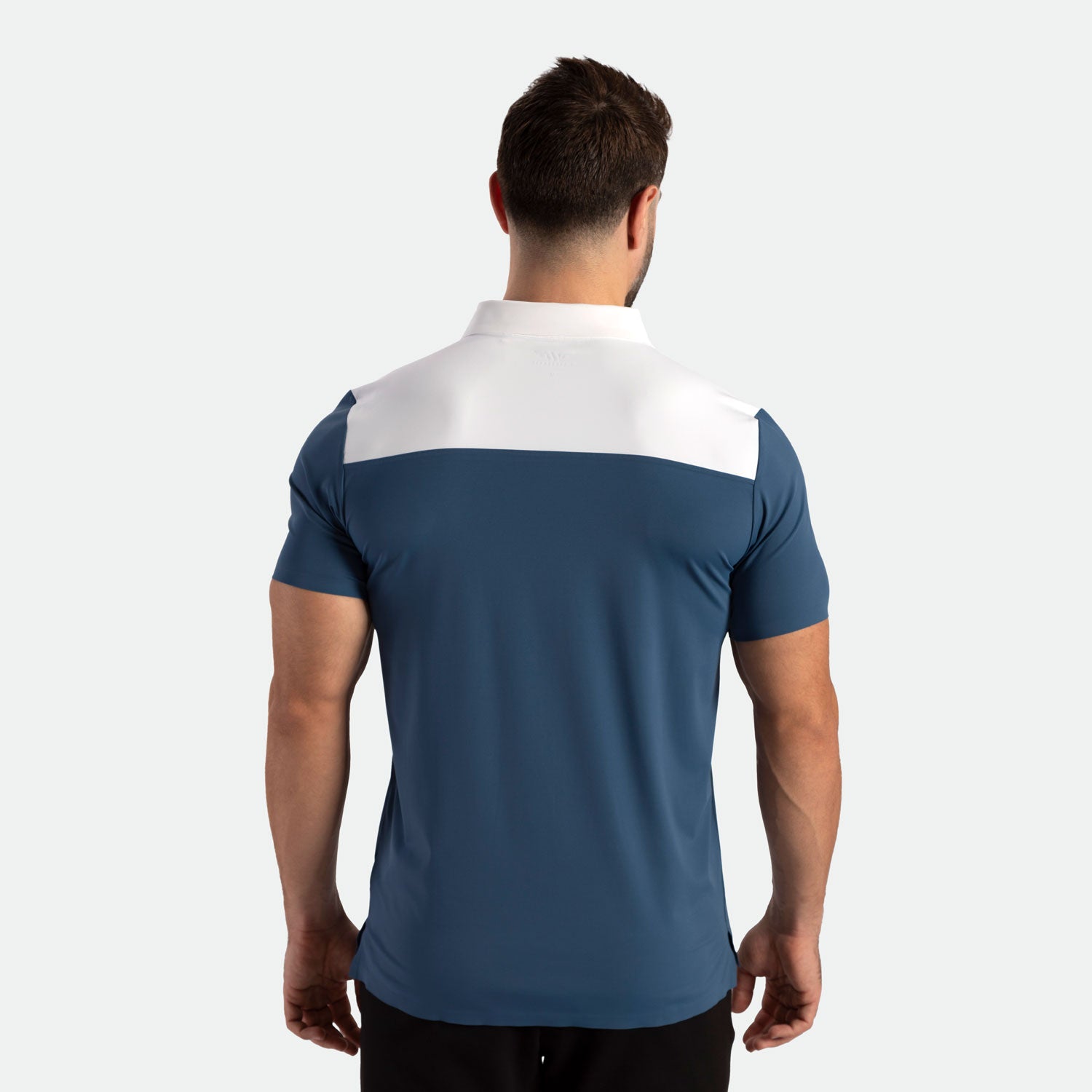 MEN-SUMMER-ESCAPE-POLO (ENSIGN BLUE-WHITE)
