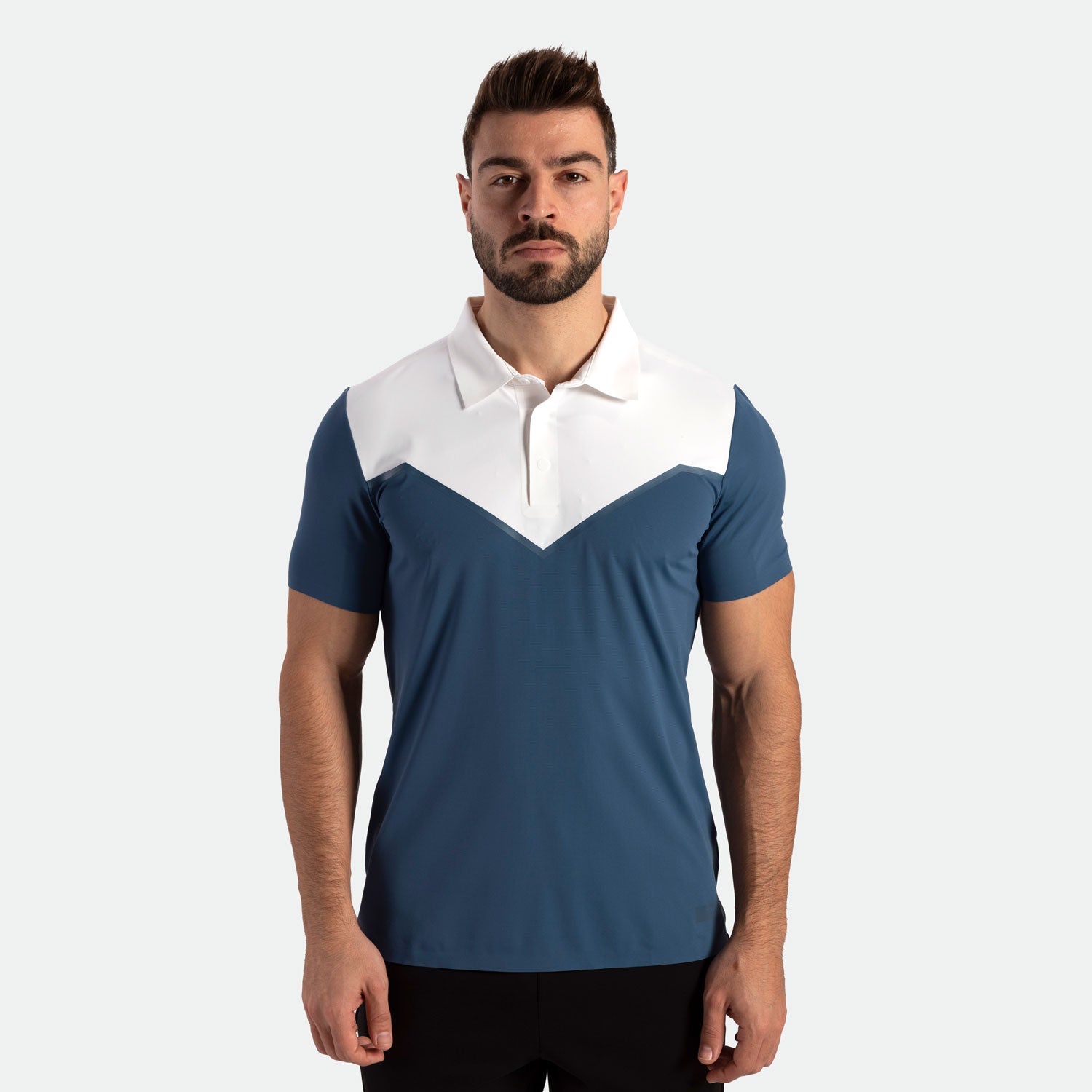 MEN-SUMMER-ESCAPE-POLO (ENSIGN BLUE-WHITE)