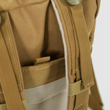 close up view for backpack COYOTE