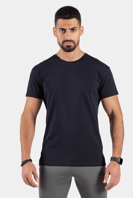 MEN CATCHY T-SHIRT(DARK BLUE)
