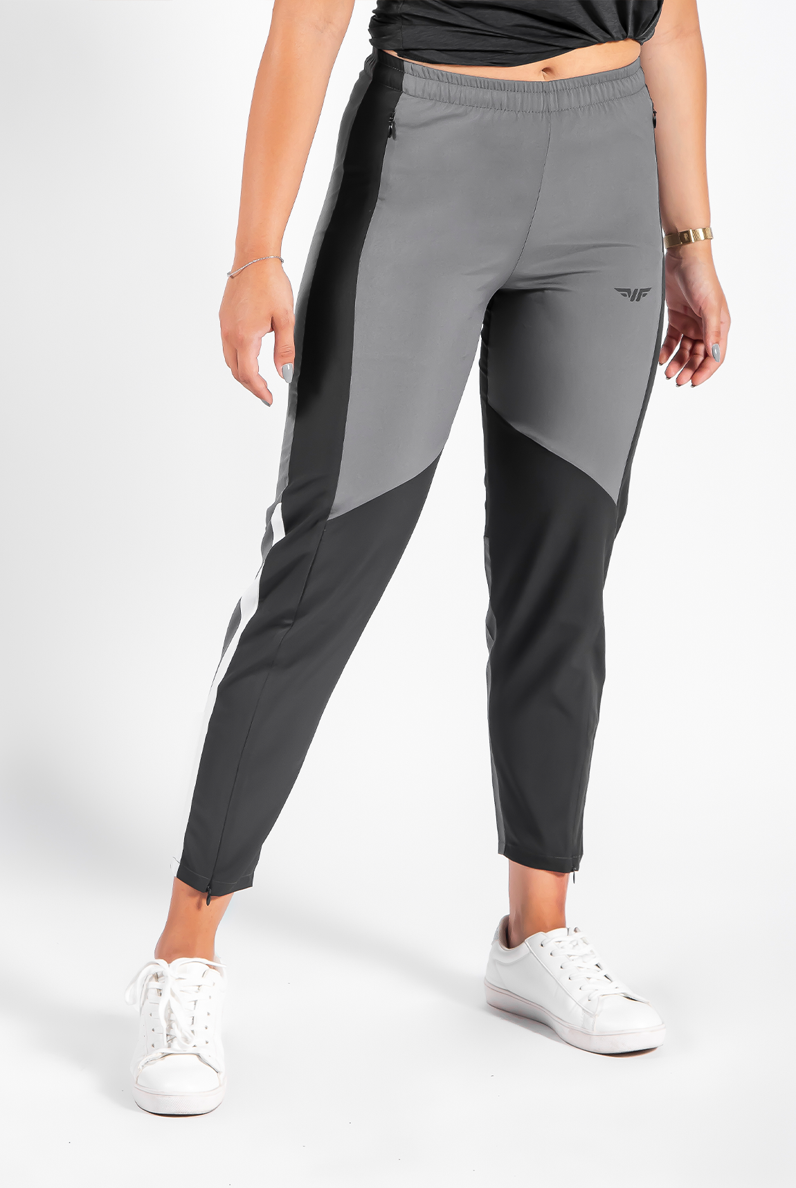 WOMEN SPIDER PANTS(GREY-BLACK)