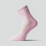 one socks long pink with logo white 