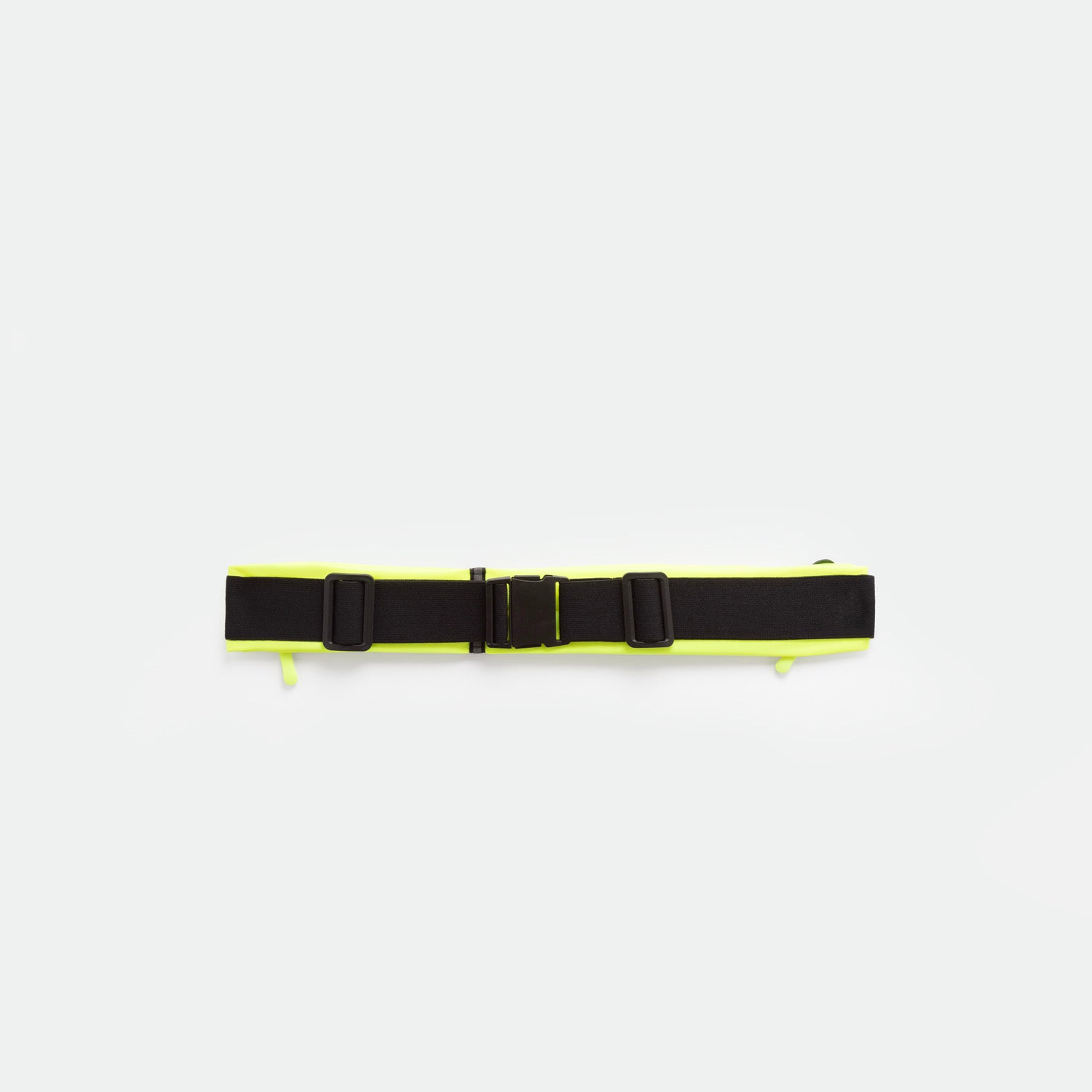 A SAFETY-YELLOW utility belt with an adjustable buckle and two side straps, displayed on a plain white background.