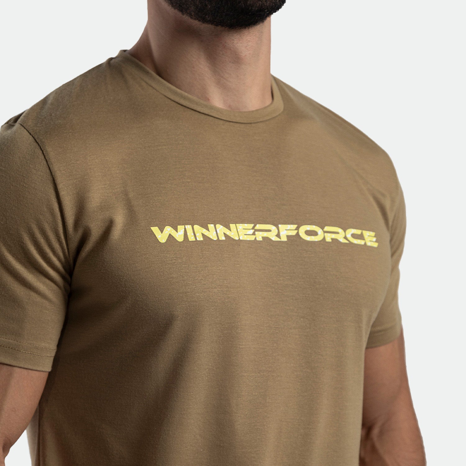 MEN FORCE TRAINING T-SHIRT(SAND-BEIJE)