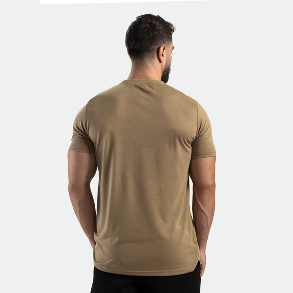 MEN FORCE TRAINING T-SHIRT(SAND-BEIJE)