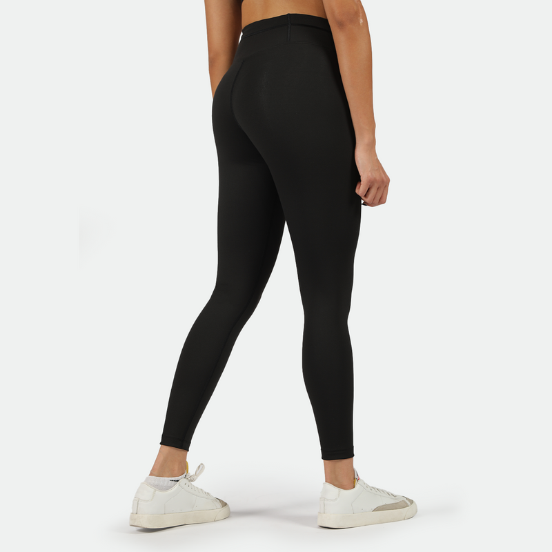 WOMEN-GO BEYOND-V-CUT-LEGGING (BLACK)