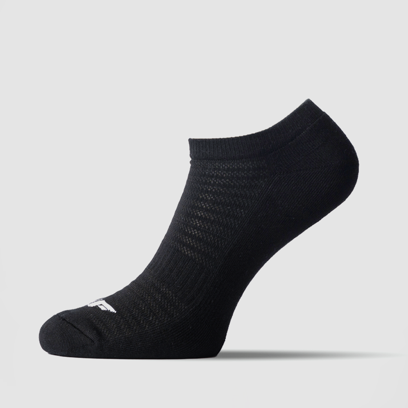 one socks black with logo white 