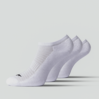 WOMEN-ESSENTIAL-HALF CUSHIONED ANKLE SOCKS (WHITE)