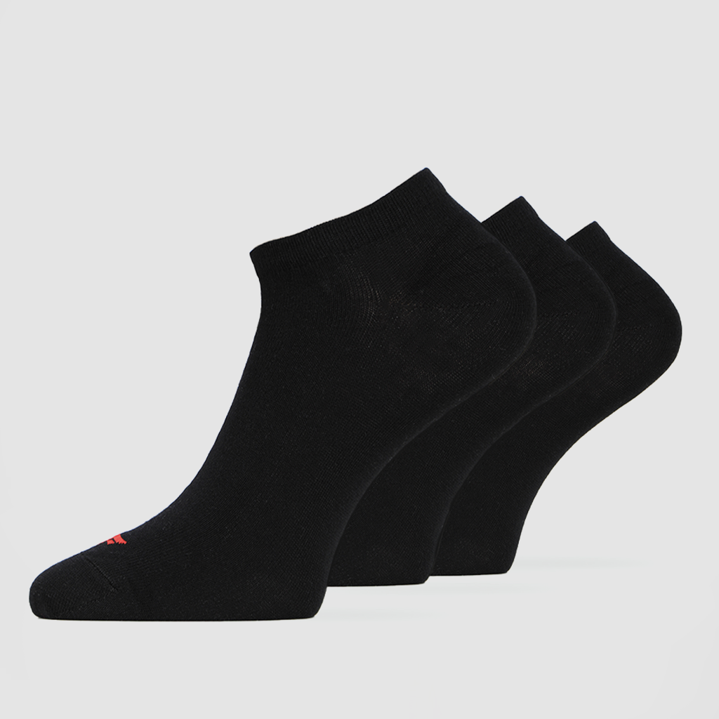 packet 3 pairs  black with logo 