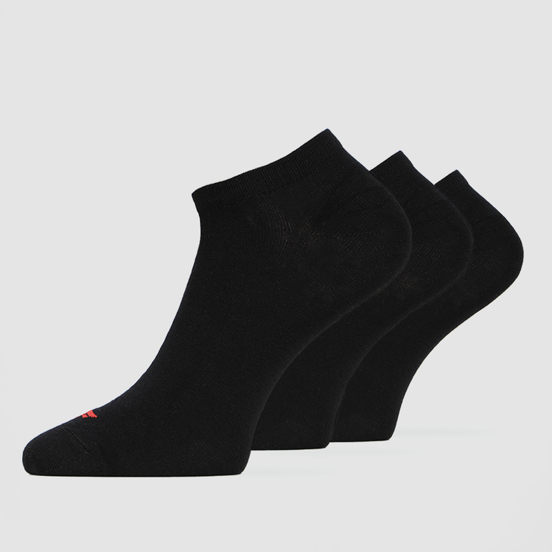 packet 3 pairs  black with logo 