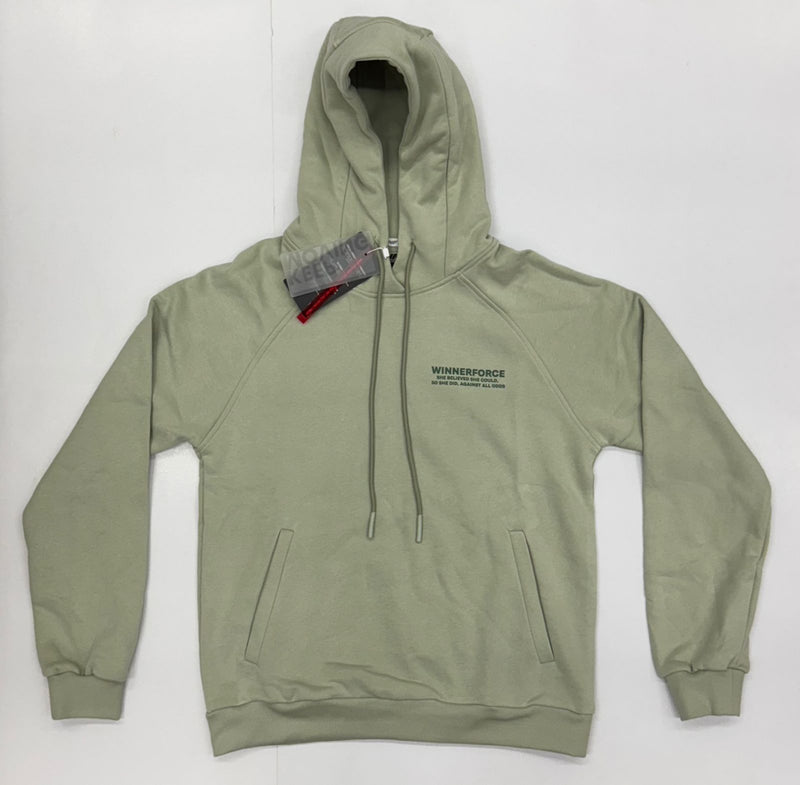 WOMEN-GO BEYOND-EMPOWERMENT-HOODIE (GREEN-LILY)