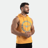 MEN CREED HALF HOODIE (GOLDEN-GLOW-ORANGE)